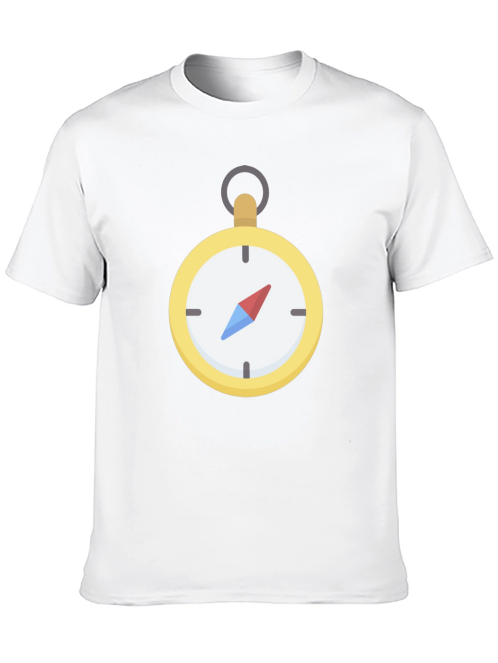 Compass Graphic T-Shirt - Black Crew Neck Tee