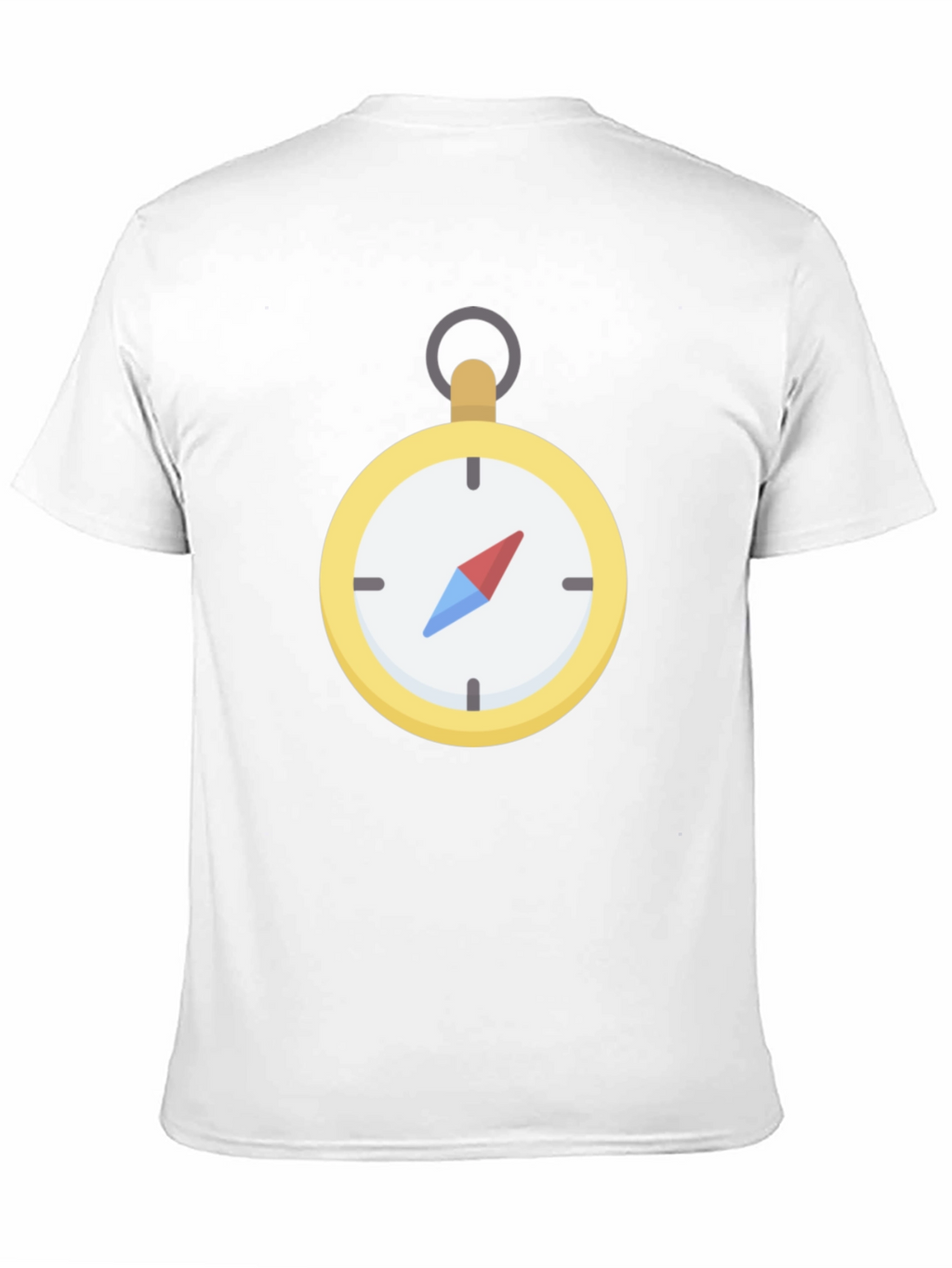 Compass Graphic T-Shirt - Black Crew Neck Tee