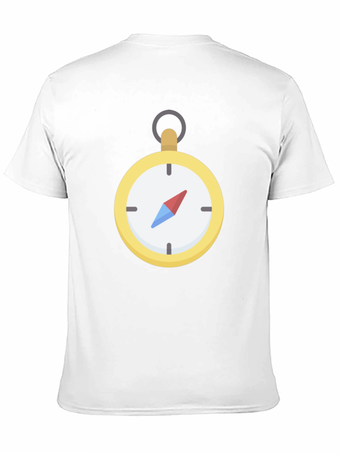 Compass Graphic T-Shirt - Black Crew Neck Tee