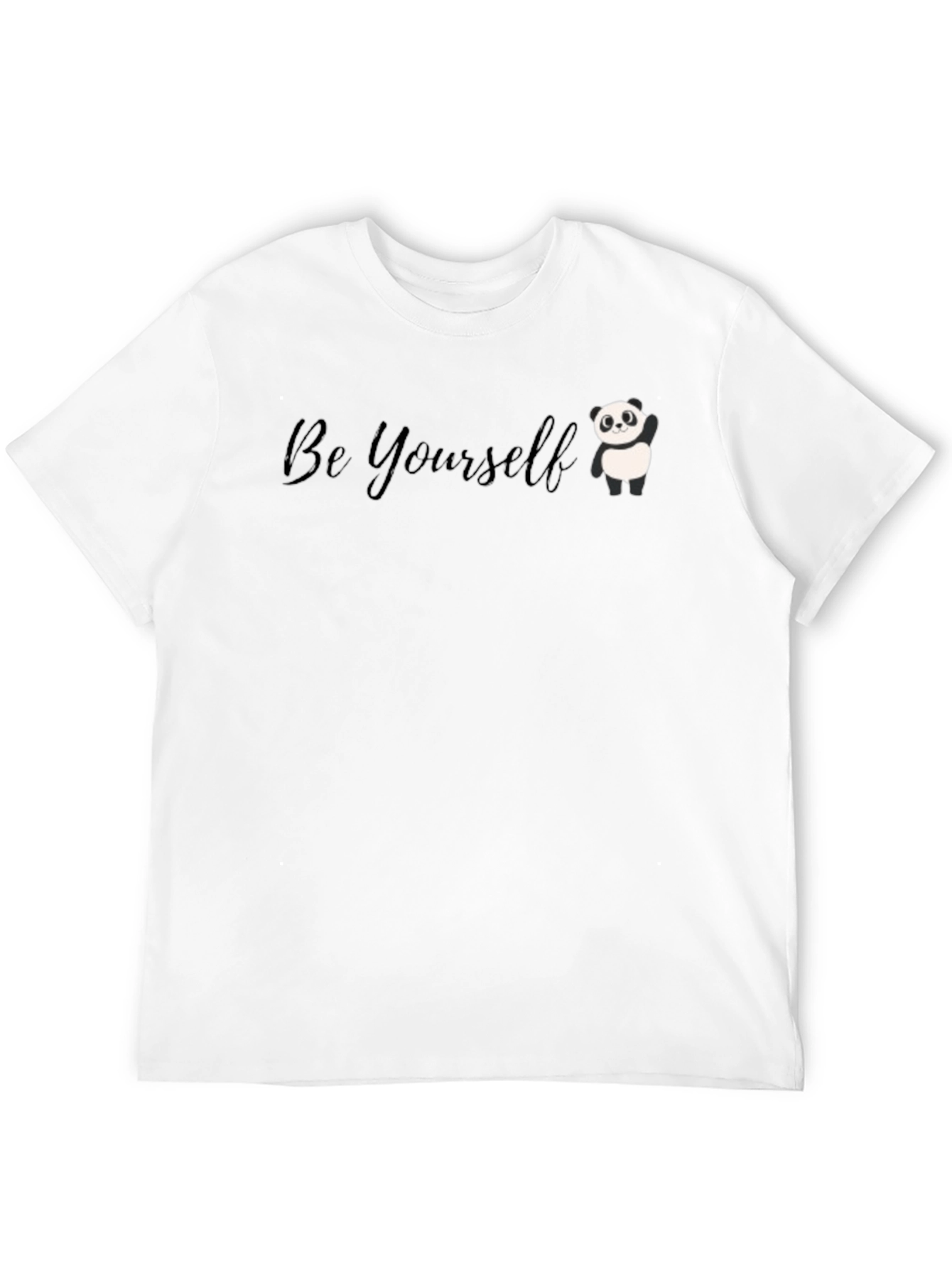 Be Yourself Panda Graphic Tee - Soft Cotton Blend