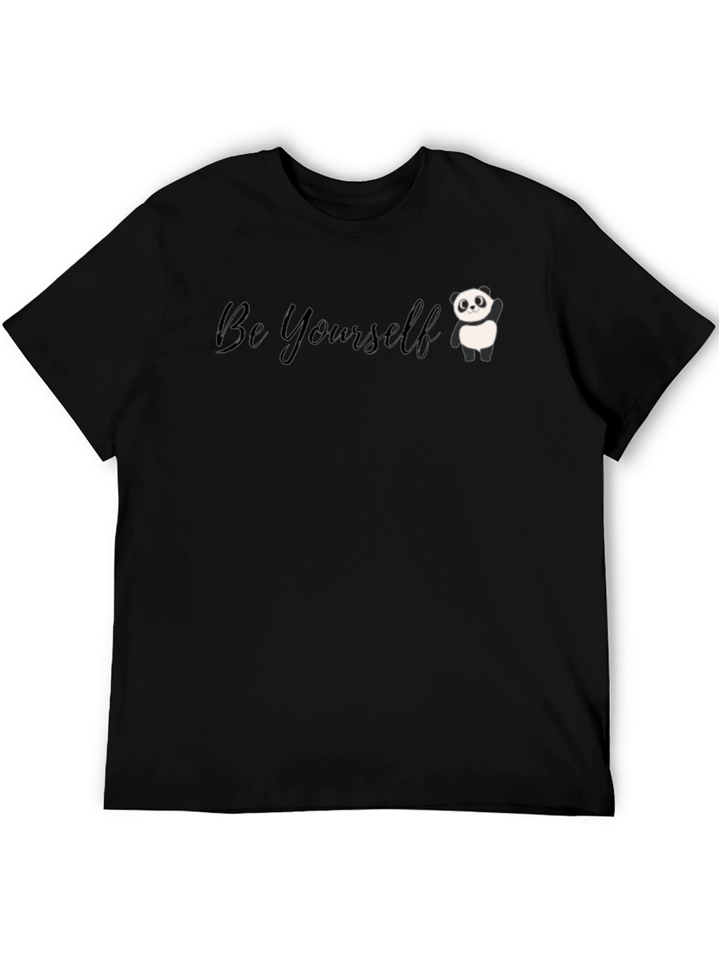 Be Yourself Panda Graphic Tee - Soft Cotton Blend