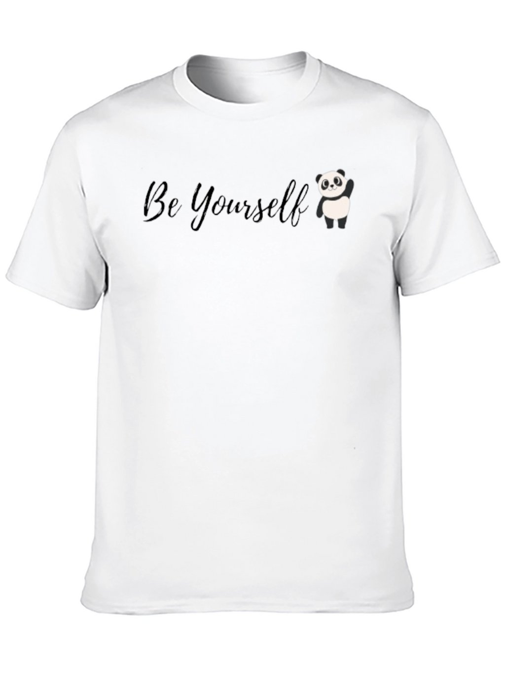 Be Yourself Panda Graphic Tee - Soft Cotton Blend