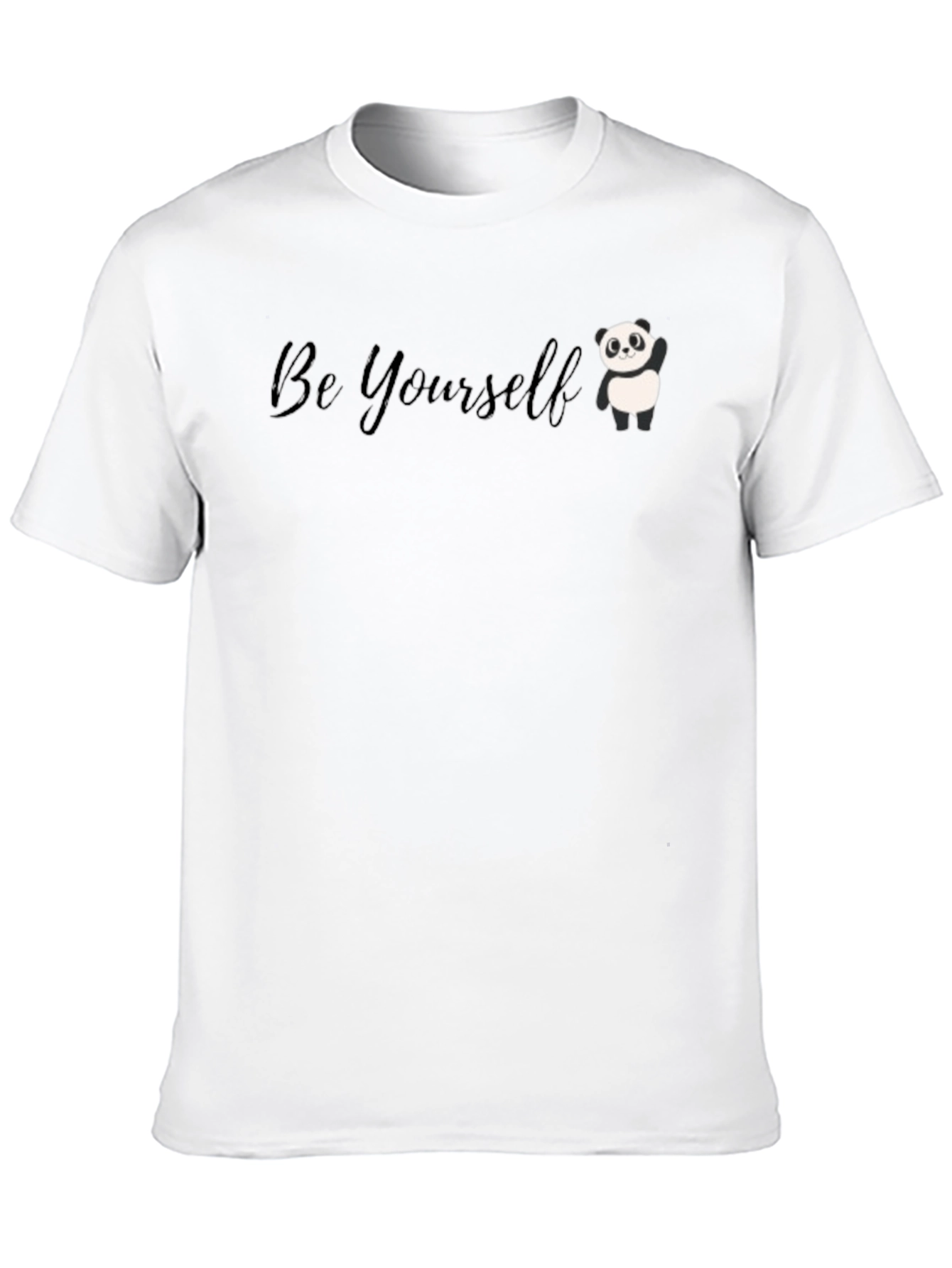 Be Yourself Panda Graphic Tee - Soft Cotton Blend