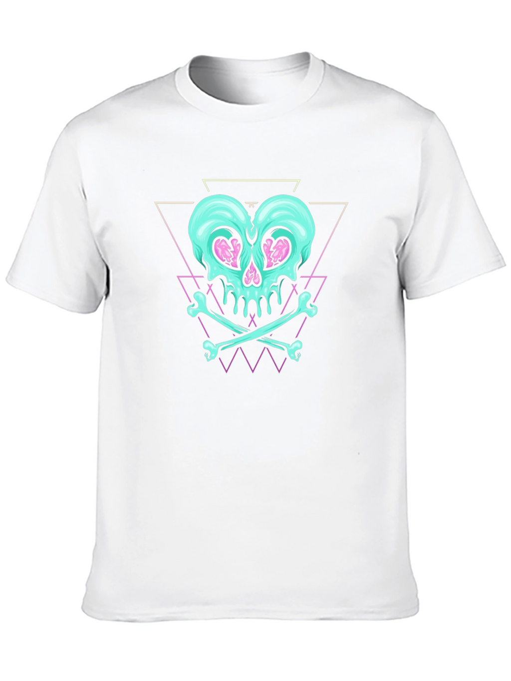Skull & Crossbones Graphic Print Black T-Shirt
