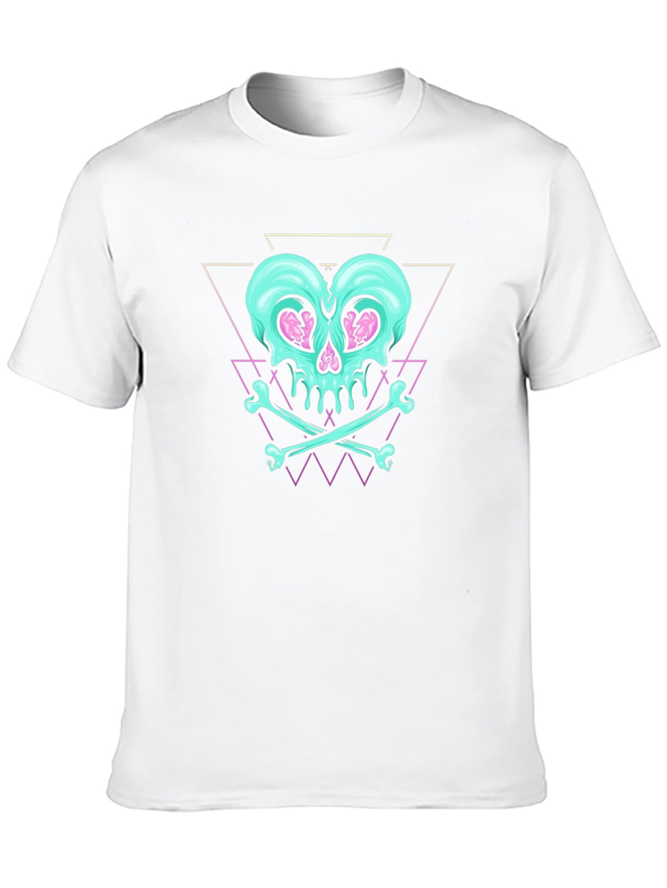 Skull & Crossbones Graphic Print Black T-Shirt