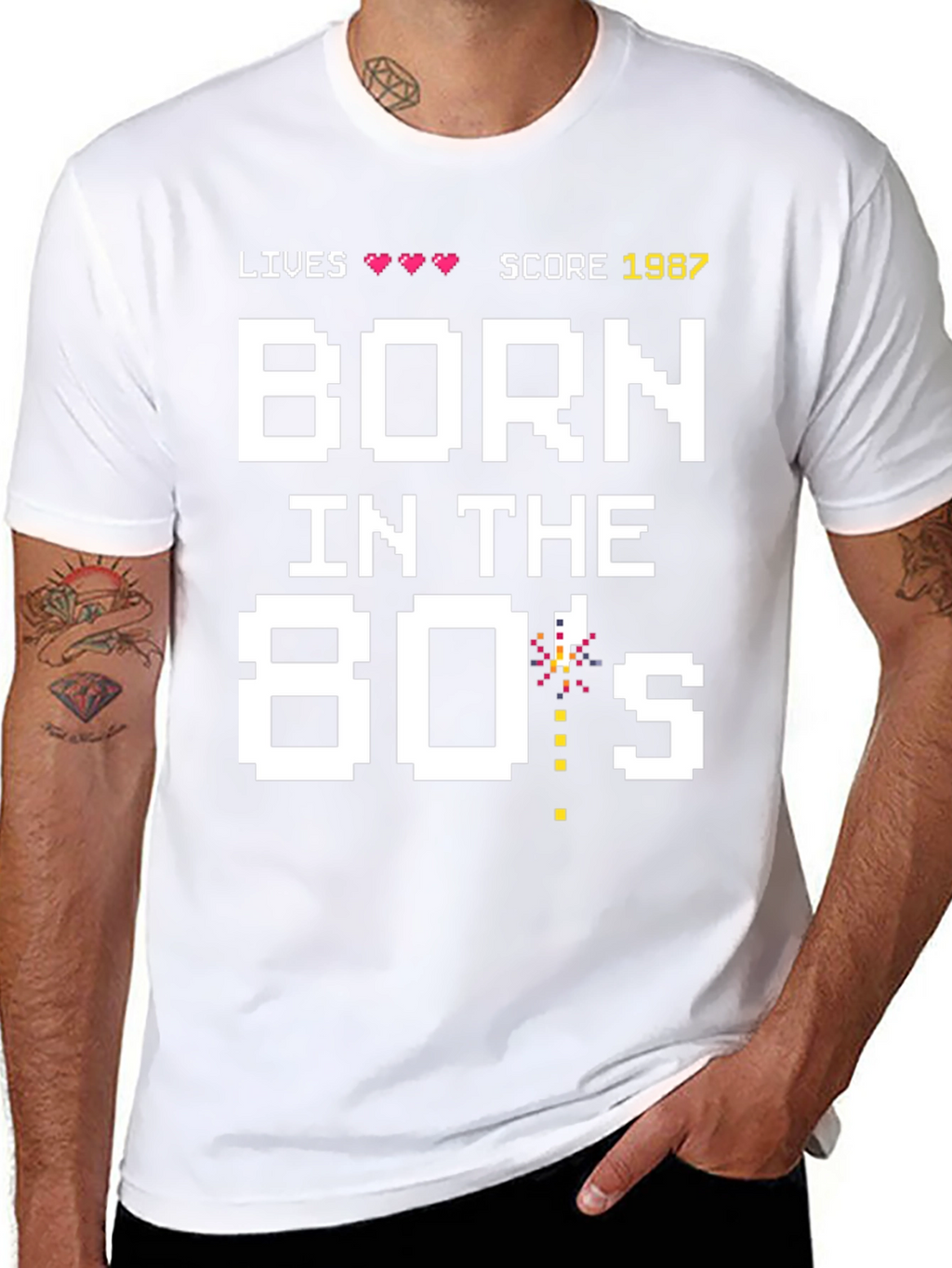 Born in the 80s Retro Gamer T-Shirt