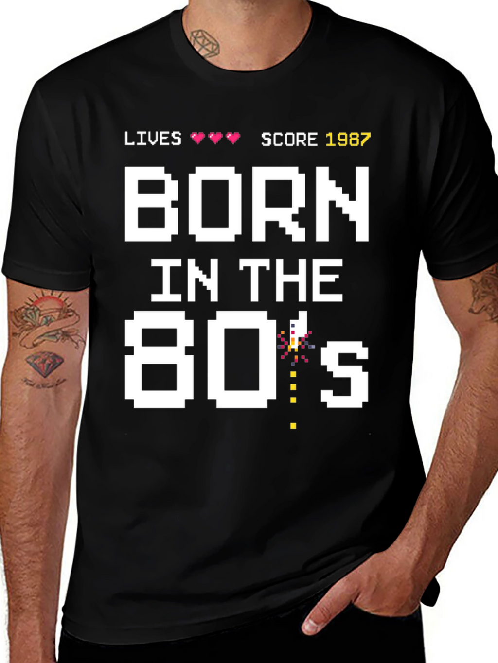 Born in the 80s Retro Gamer T-Shirt
