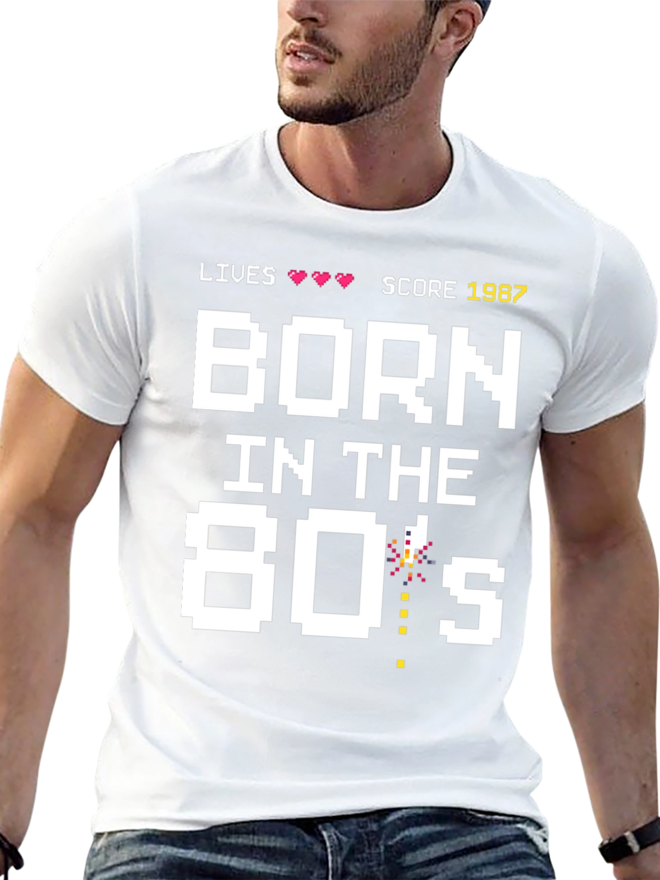 Born in the 80s Retro Gamer T-Shirt