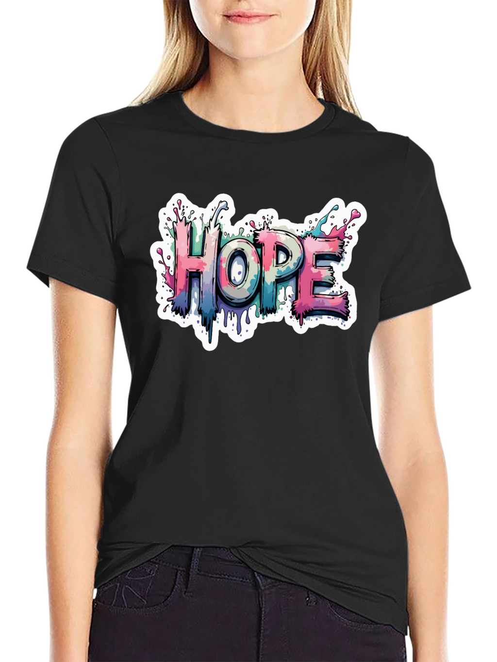 Hope Graphic Black T-Shirt