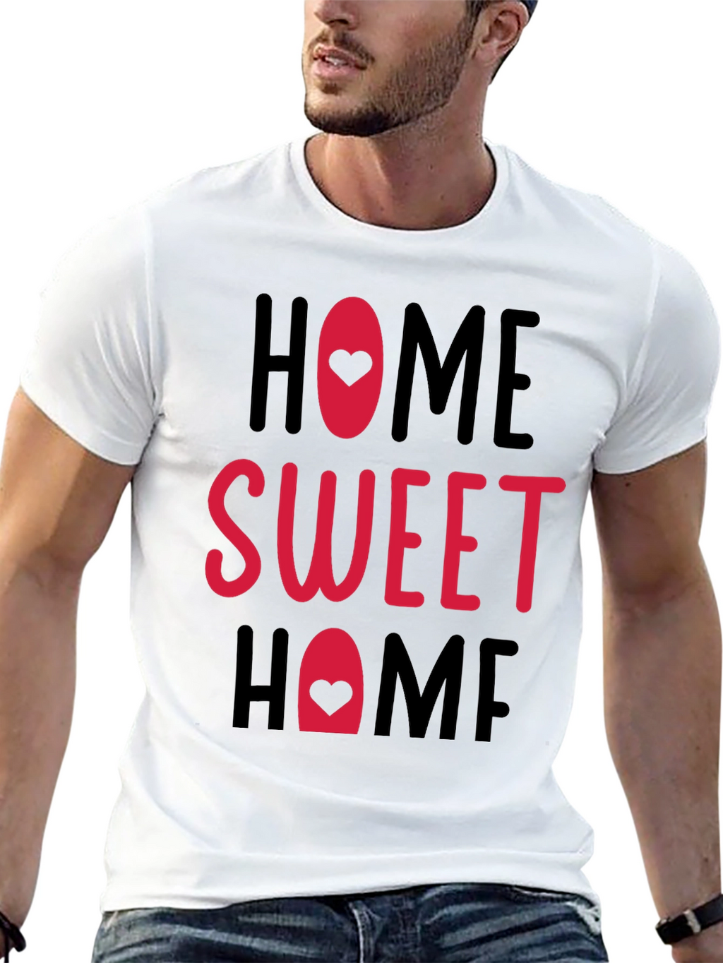Home Sweet Home Graphic Tee - Casual Comfort