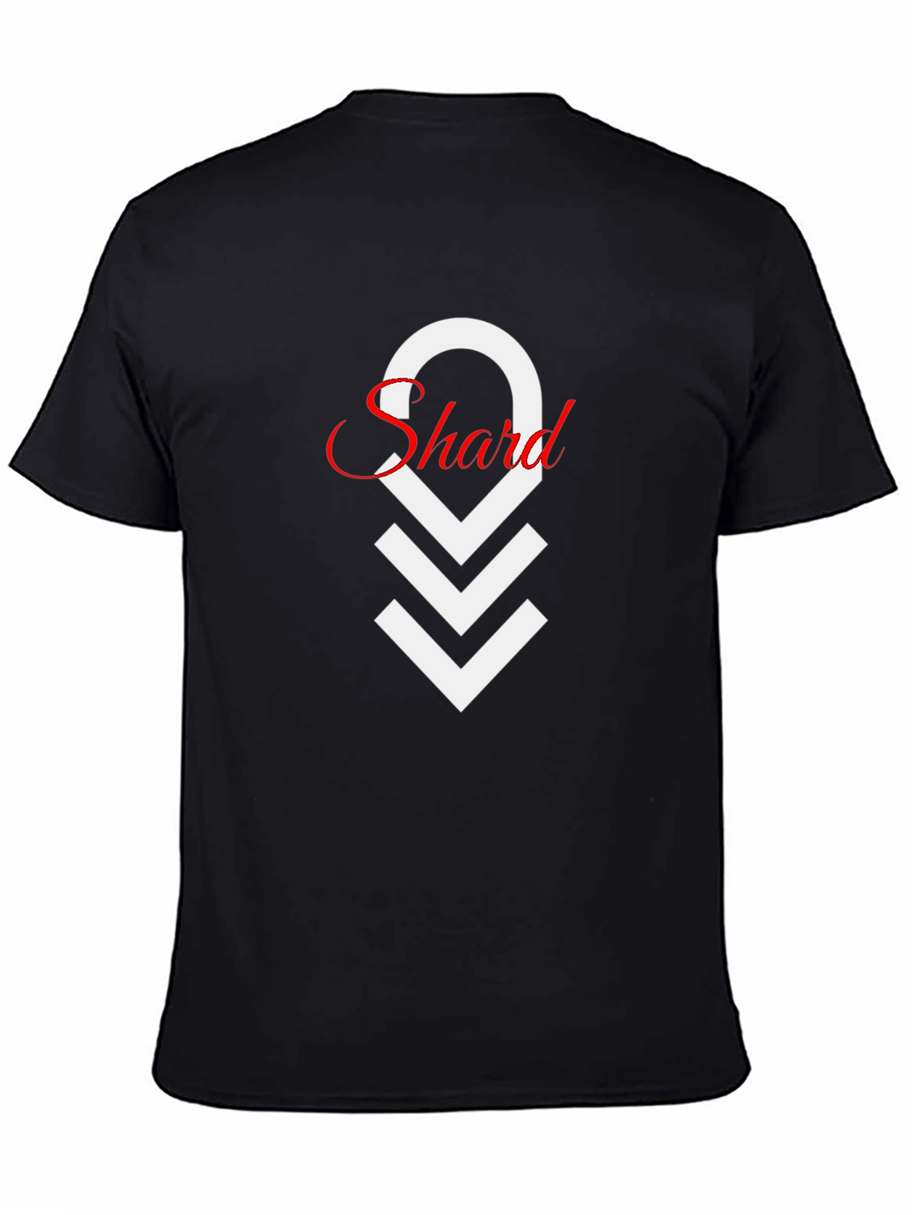 Mens Black Shard Graphic T-Shirt