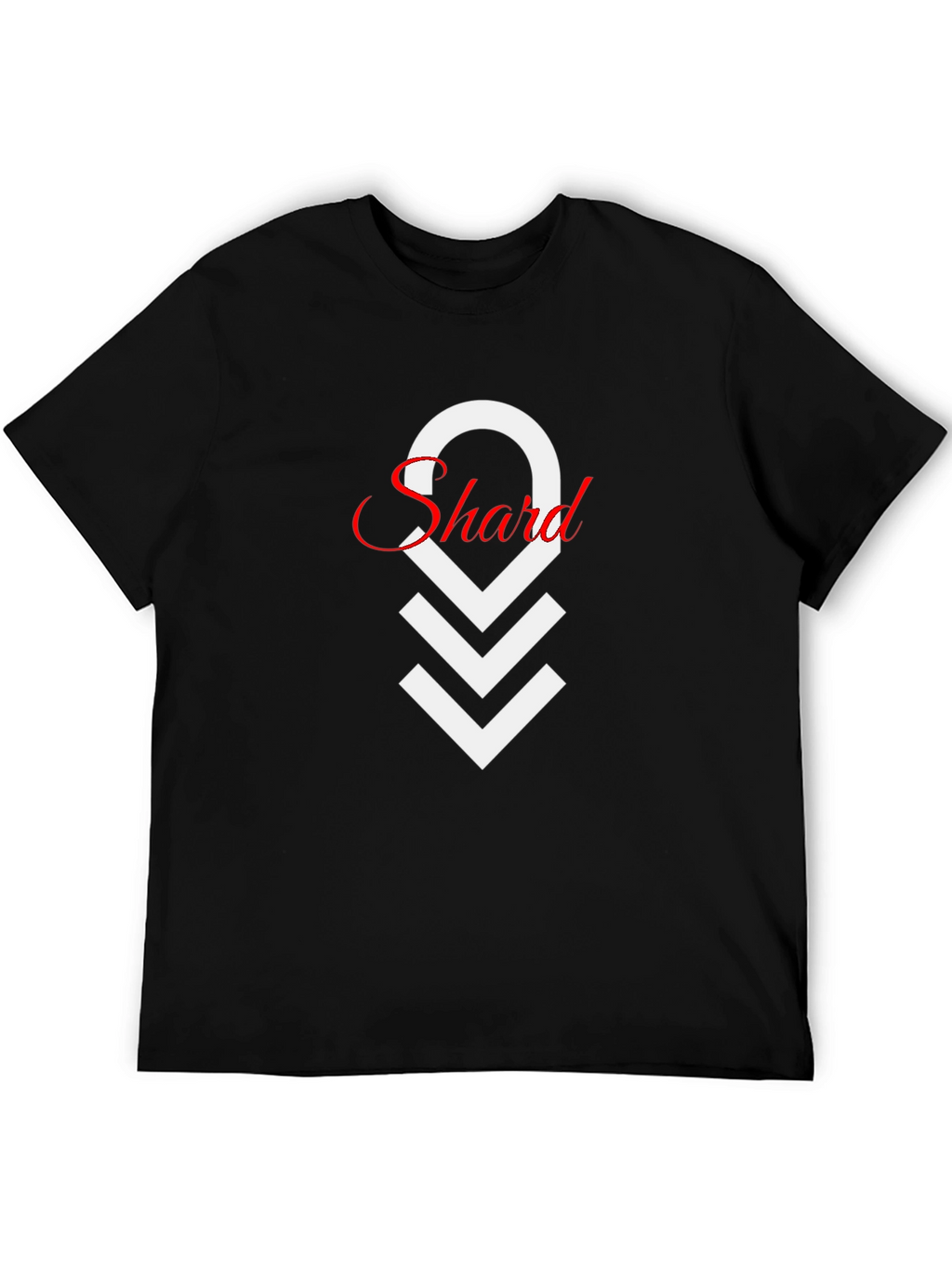 Mens Black Shard Graphic T-Shirt