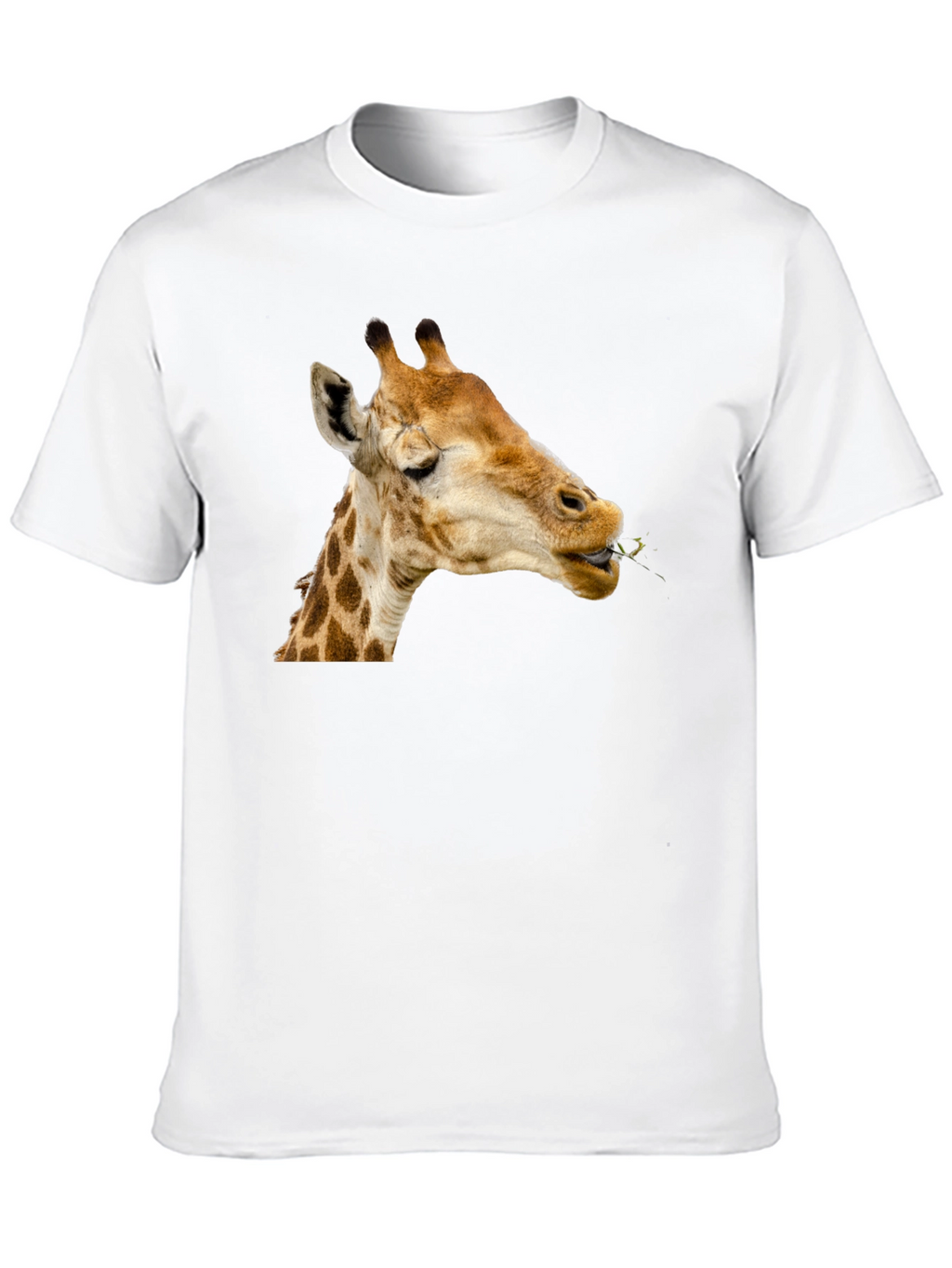 Giraffe Eating Leaves Graphic Tee