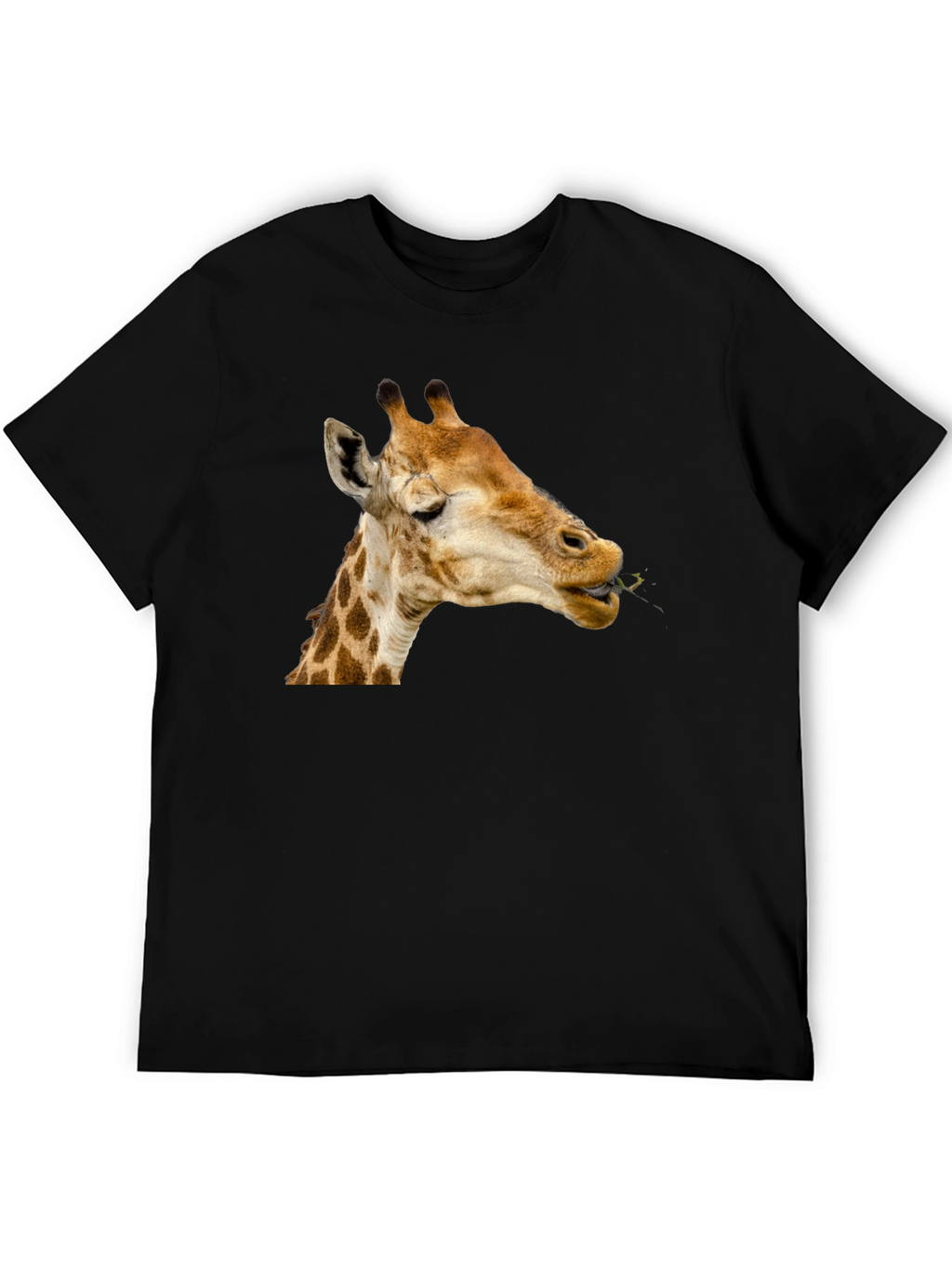 Giraffe Eating Leaves Graphic Tee