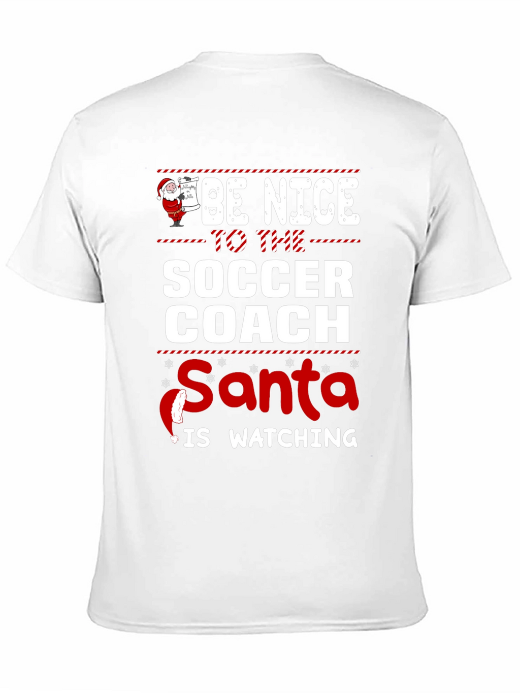Funny Soccer Coach Santa Christmas T-Shirt