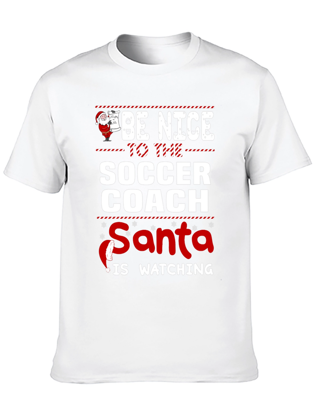 Funny Soccer Coach Santa Christmas T-Shirt