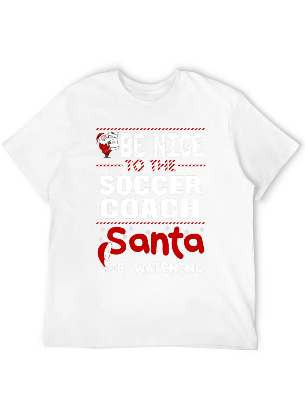 Funny Soccer Coach Santa Christmas T-Shirt