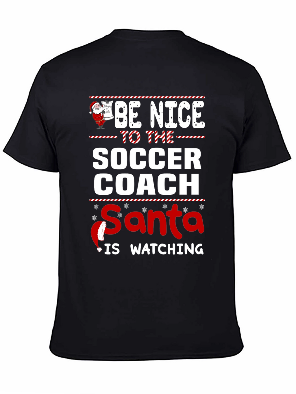 Funny Soccer Coach Santa Christmas T-Shirt