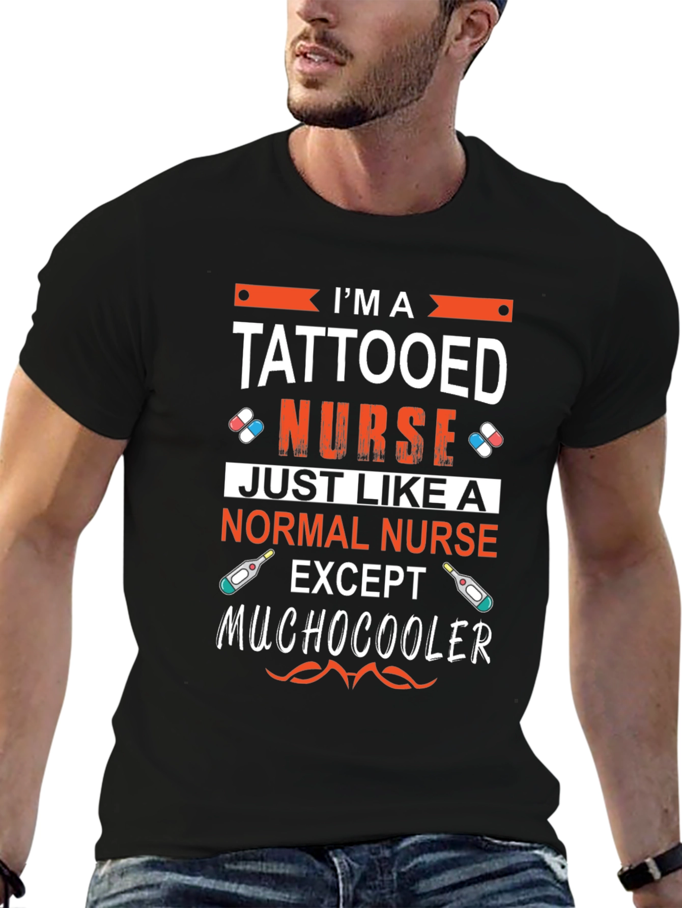 Tattooed Nurse Graphic Tee - Cool Medical Apparel
