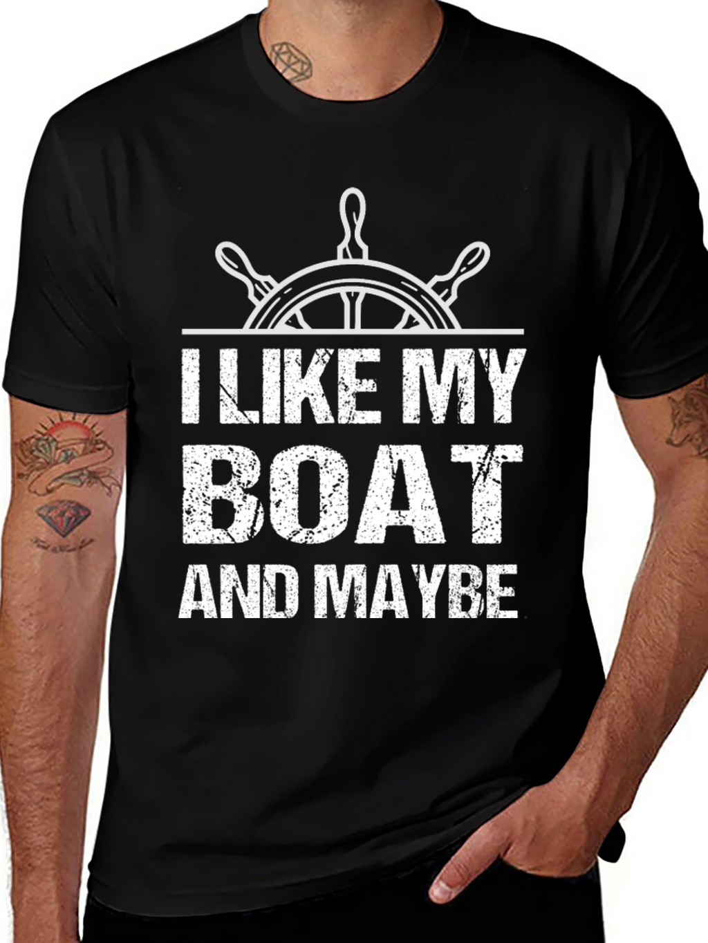 I Like My Boat & Maybe Three People T-Shirt