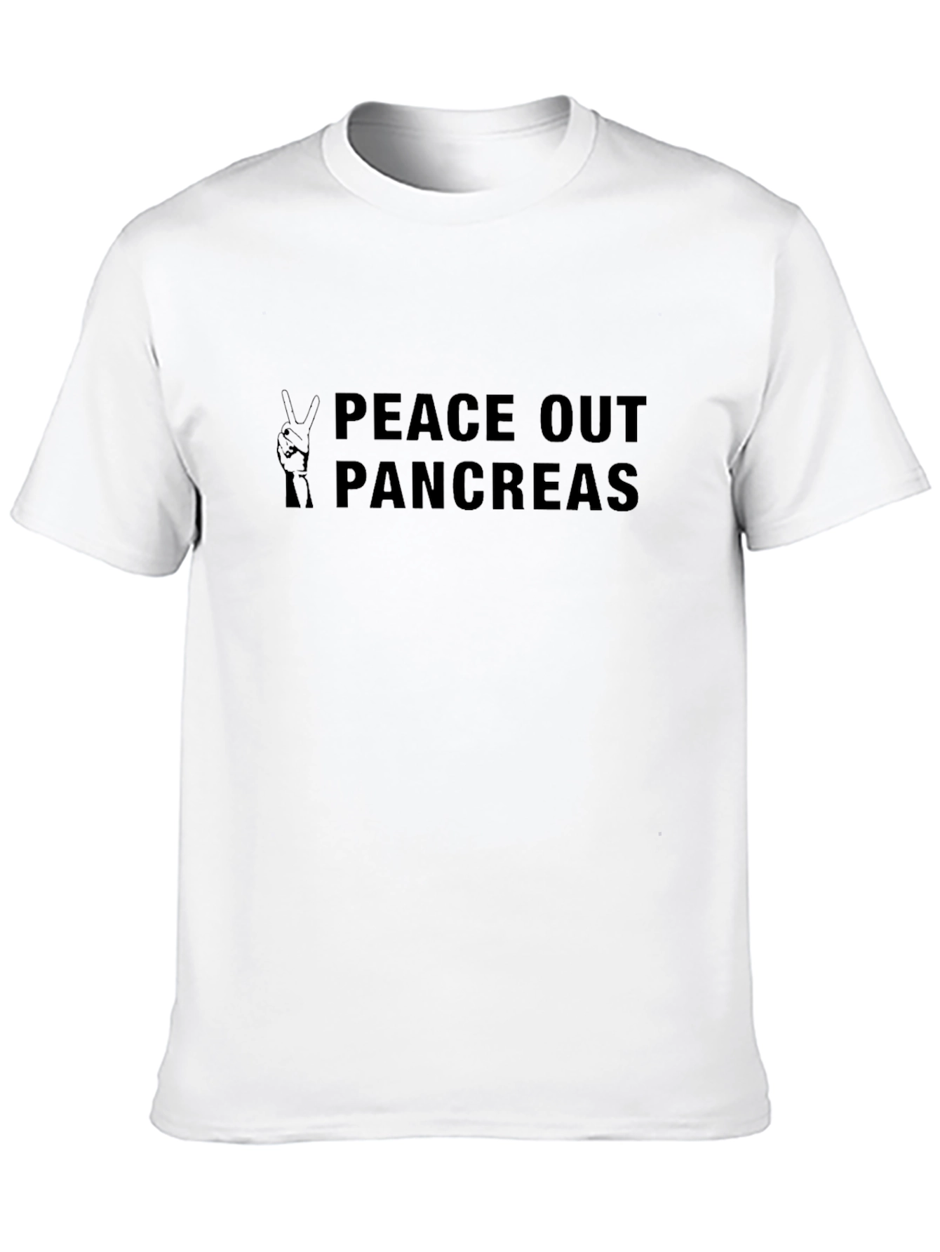 Peace Out Pancreas T-Shirt - Celebrate Pancreatic Health!