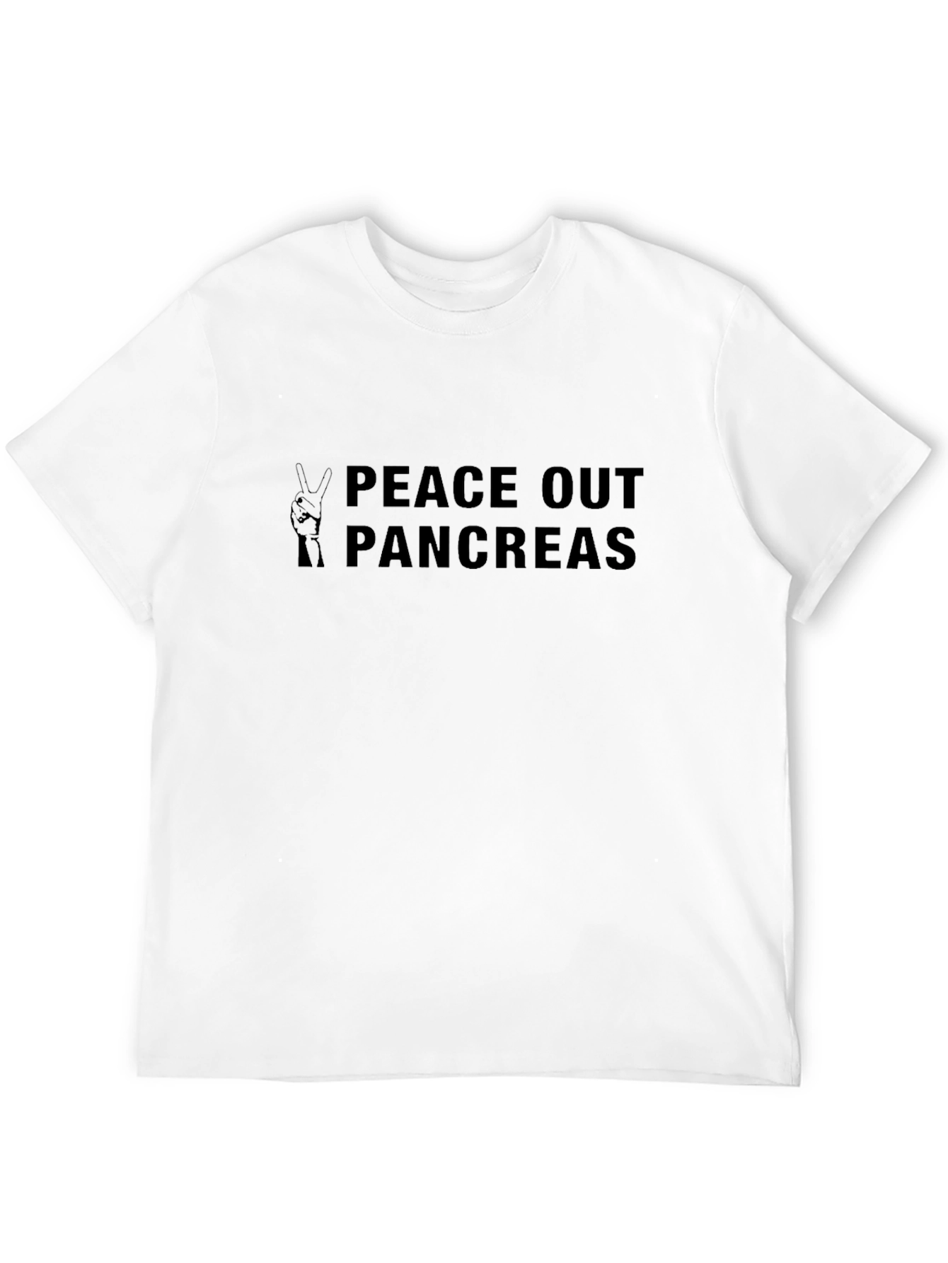 Peace Out Pancreas T-Shirt - Celebrate Pancreatic Health!
