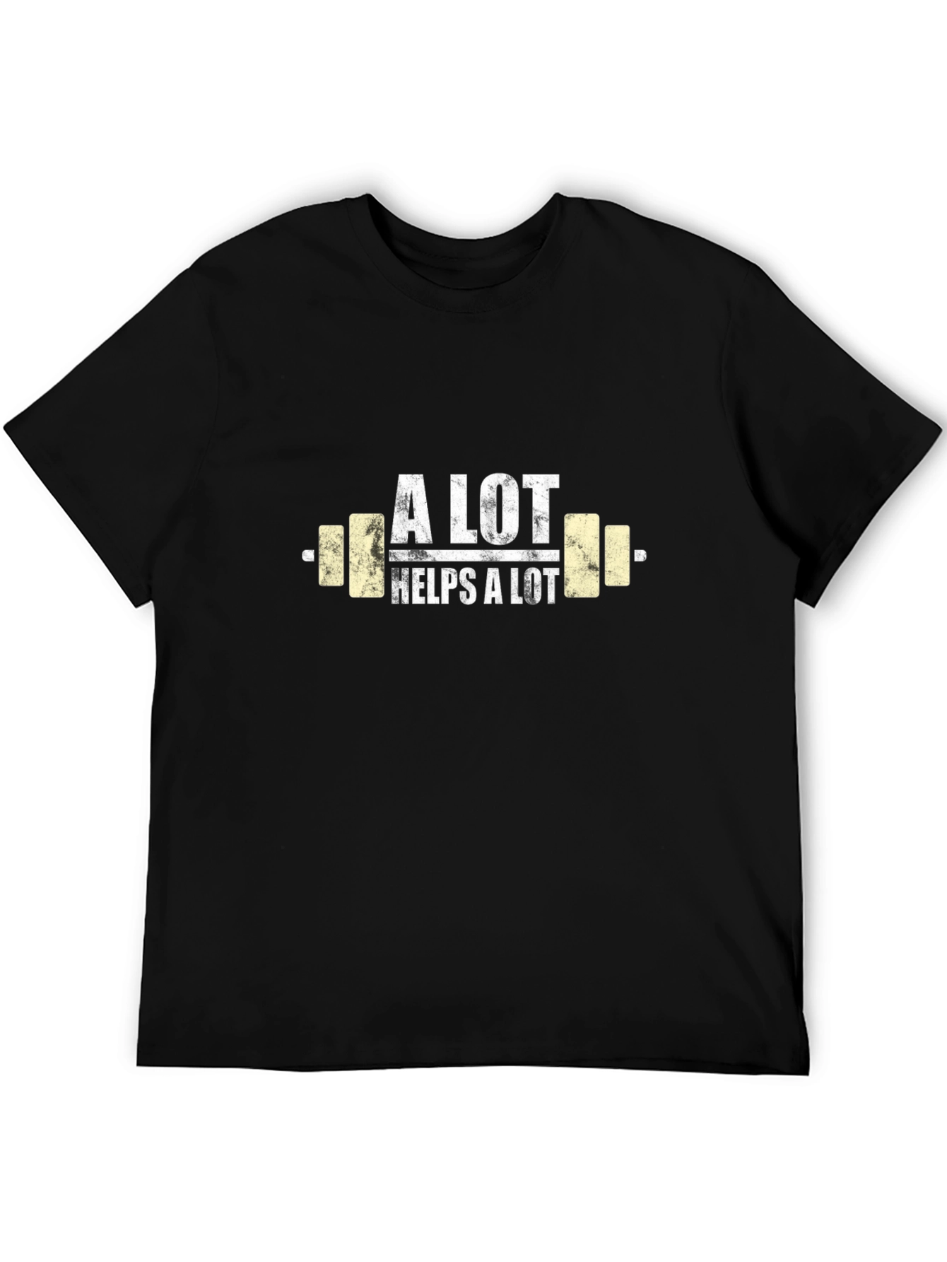A Lot Helps A Lot Workout T-Shirt - Black