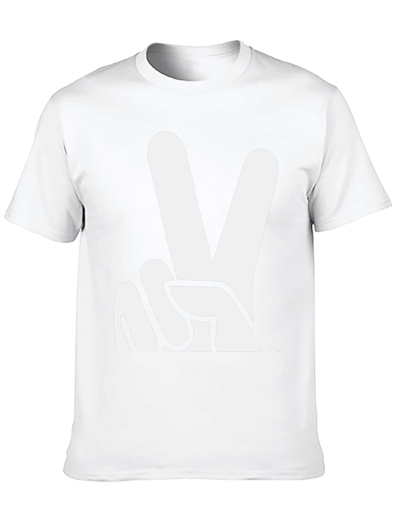 Peace Sign Graphic Tee - Black T-Shirt