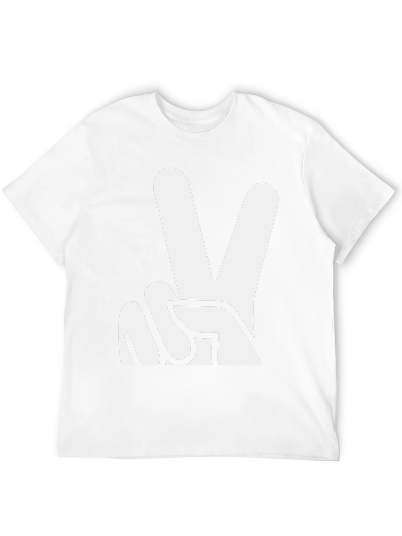 Peace Sign Graphic Tee - Black T-Shirt