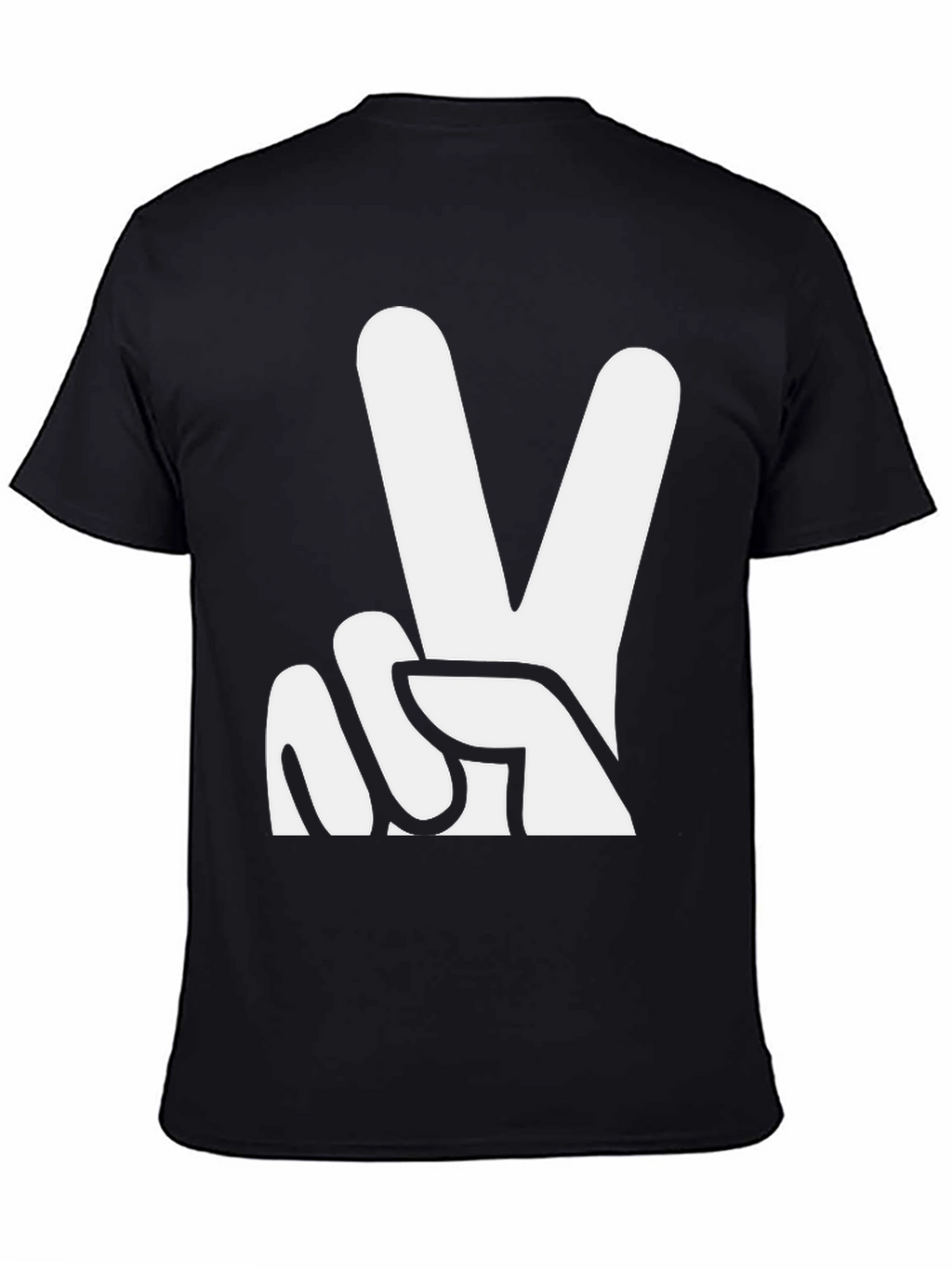 Peace Sign Graphic Tee - Black T-Shirt