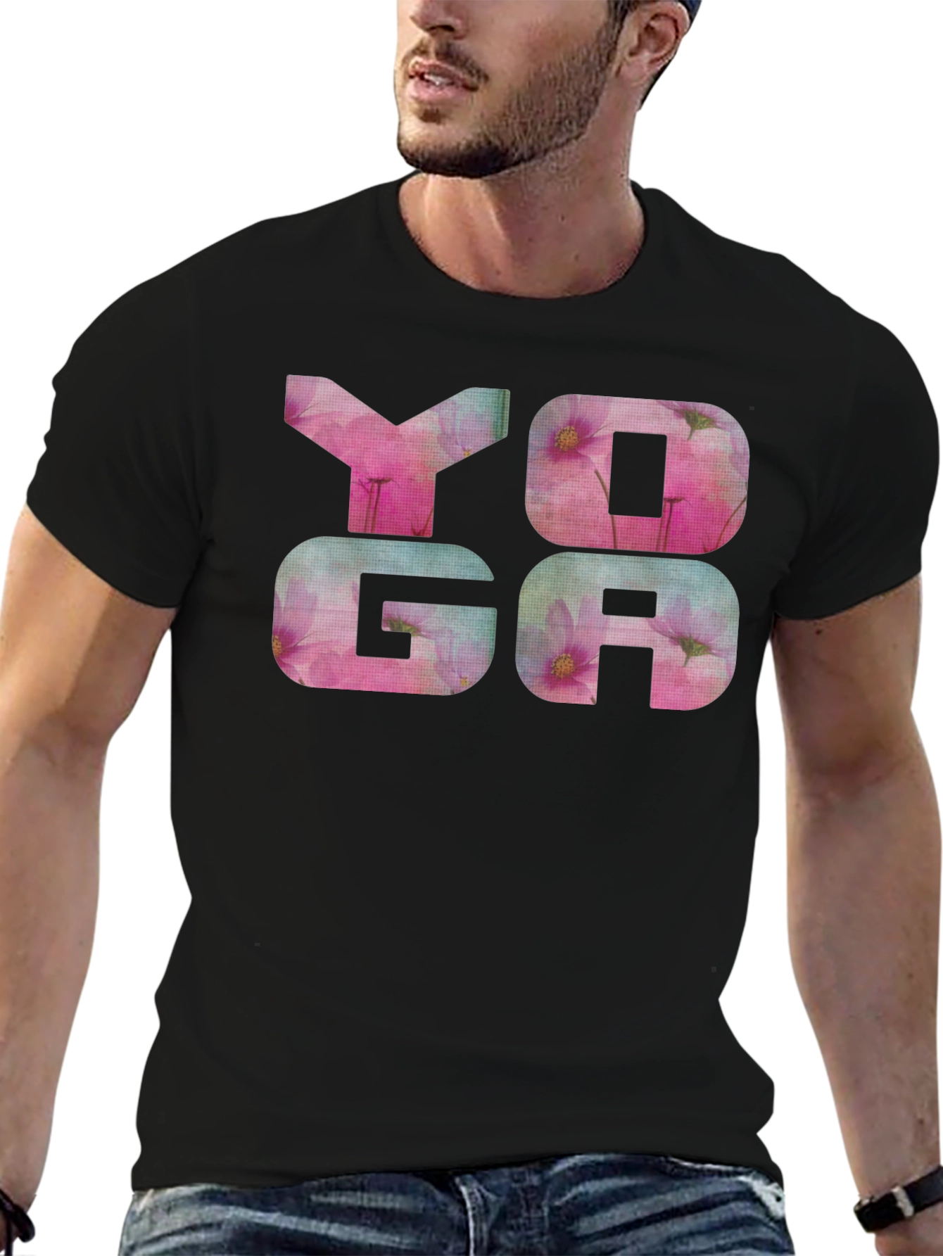 Floral Yoga T-Shirt - Stylish and Comfortable
