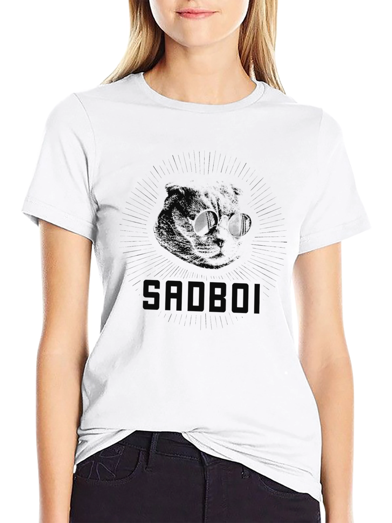 Mens Black SADBOI Graphic T-Shirt