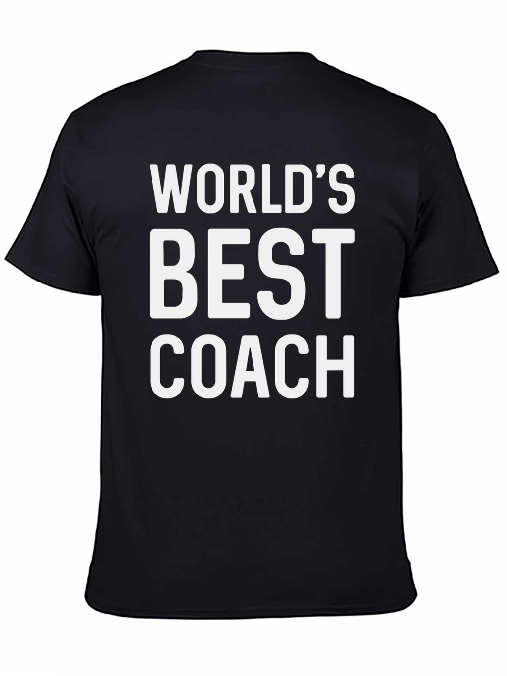 Worlds Best Coach Black T-Shirt