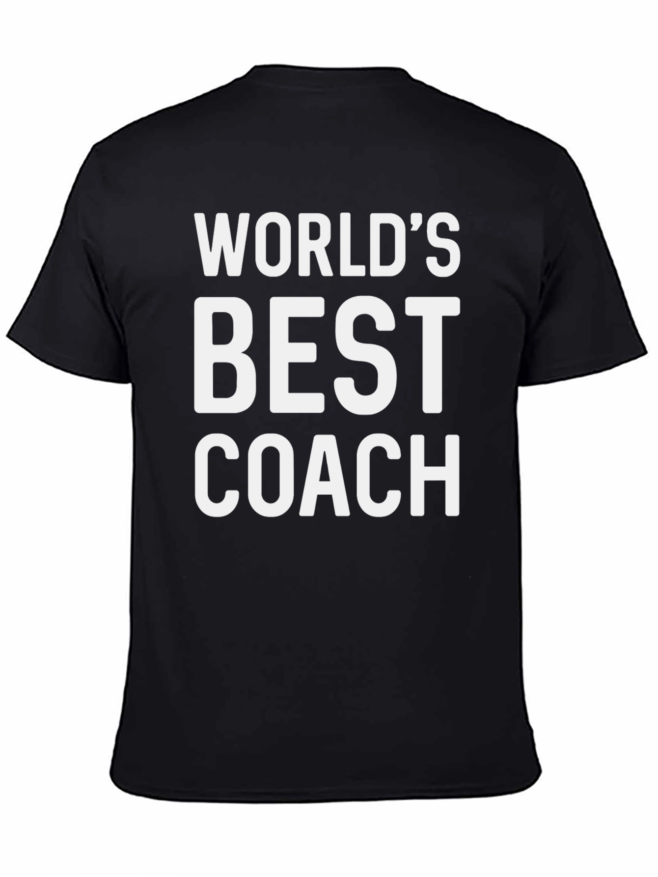 Worlds Best Coach Black T-Shirt