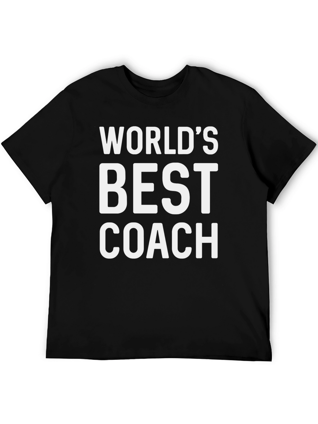 Worlds Best Coach Black T-Shirt