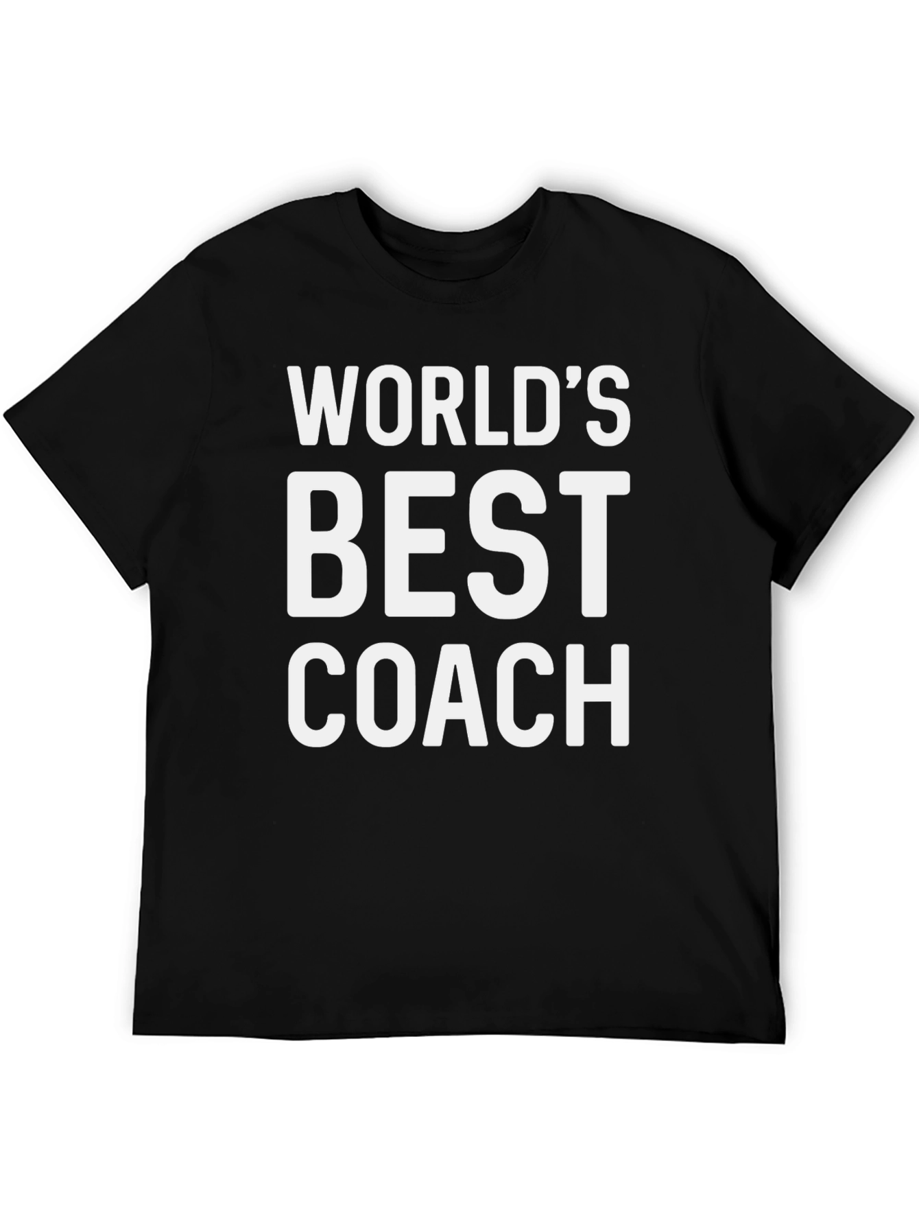 Worlds Best Coach Black T-Shirt