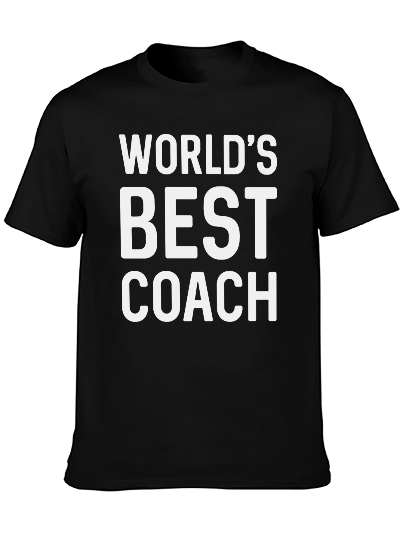 Worlds Best Coach Black T-Shirt
