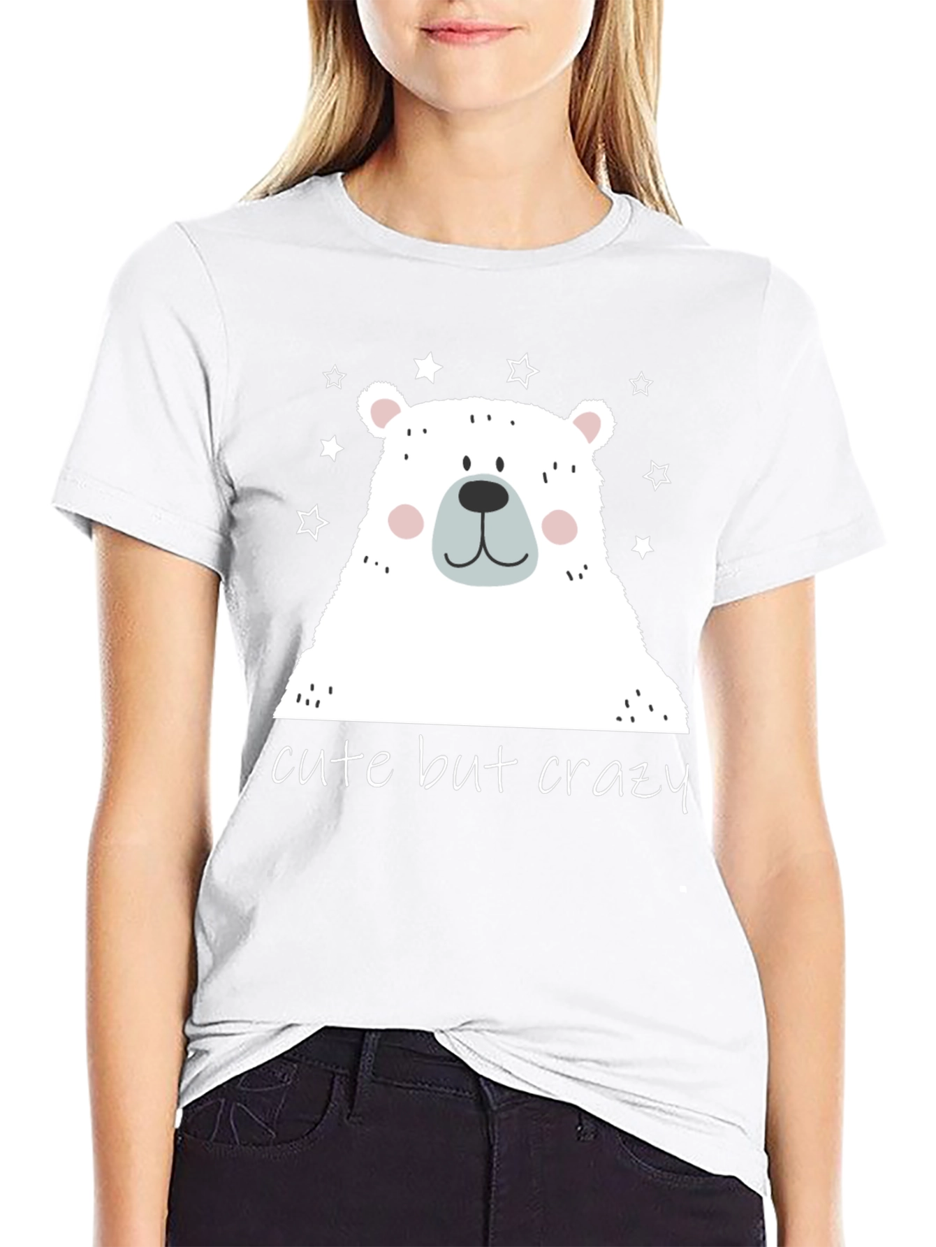 Cute But Crazy Bear Graphic Tee