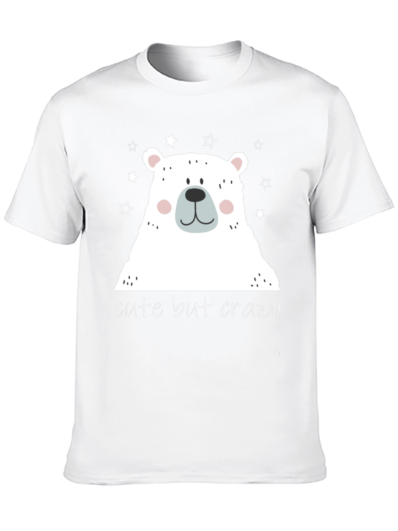 Cute But Crazy Bear Graphic Tee