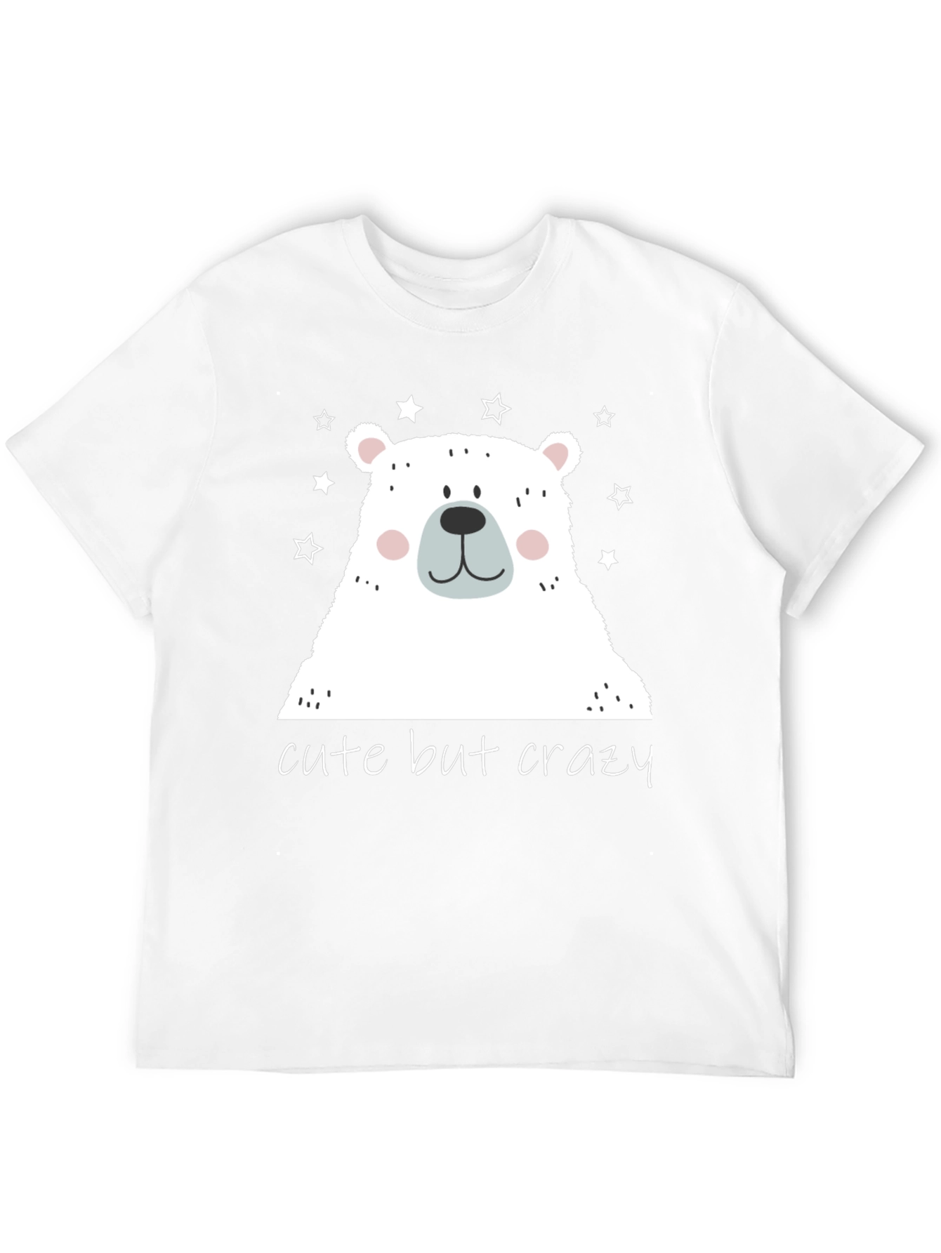 Cute But Crazy Bear Graphic Tee