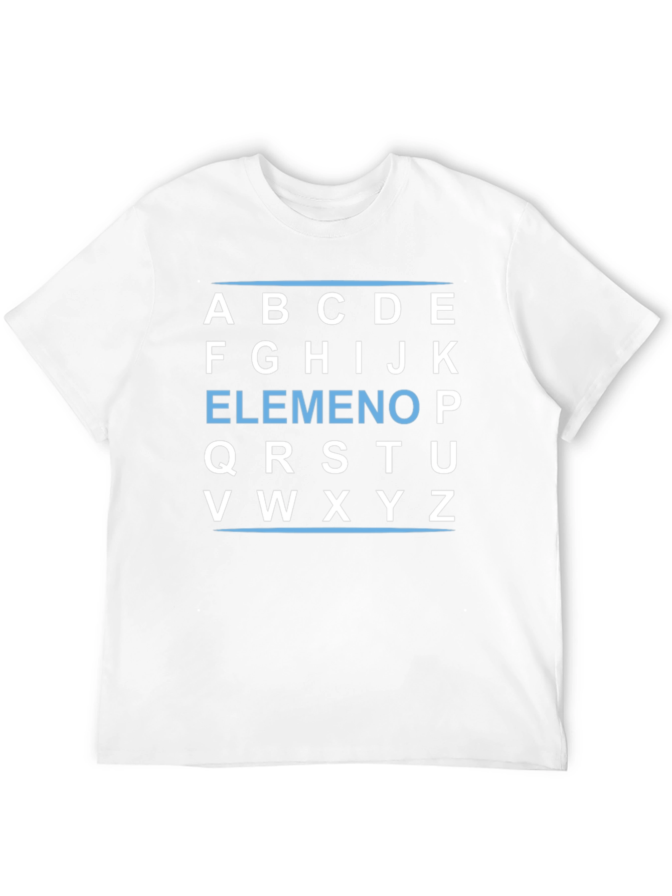 Alphabet Block T-Shirt - Black Cotton Tee