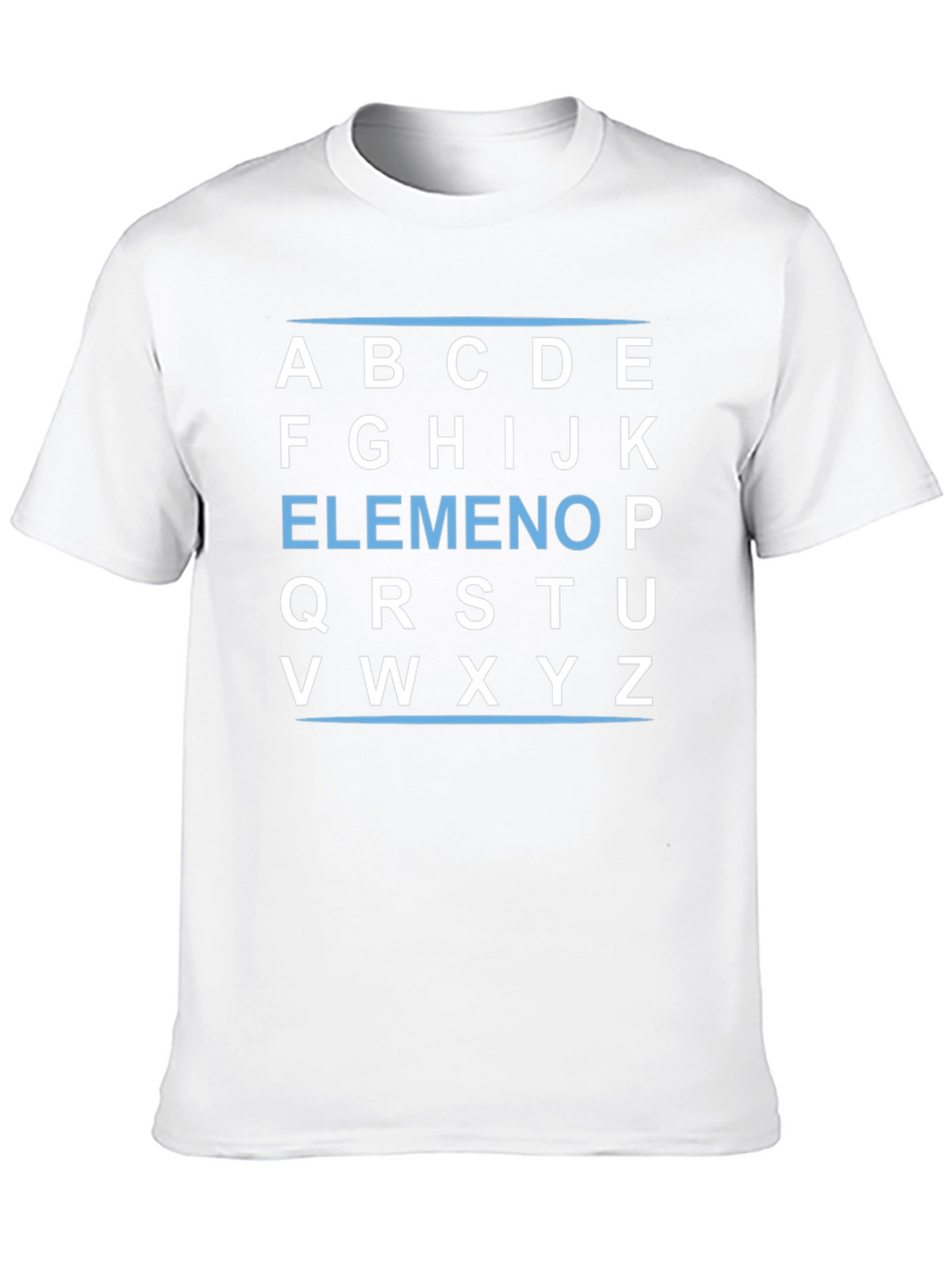 Alphabet Block T-Shirt - Black Cotton Tee