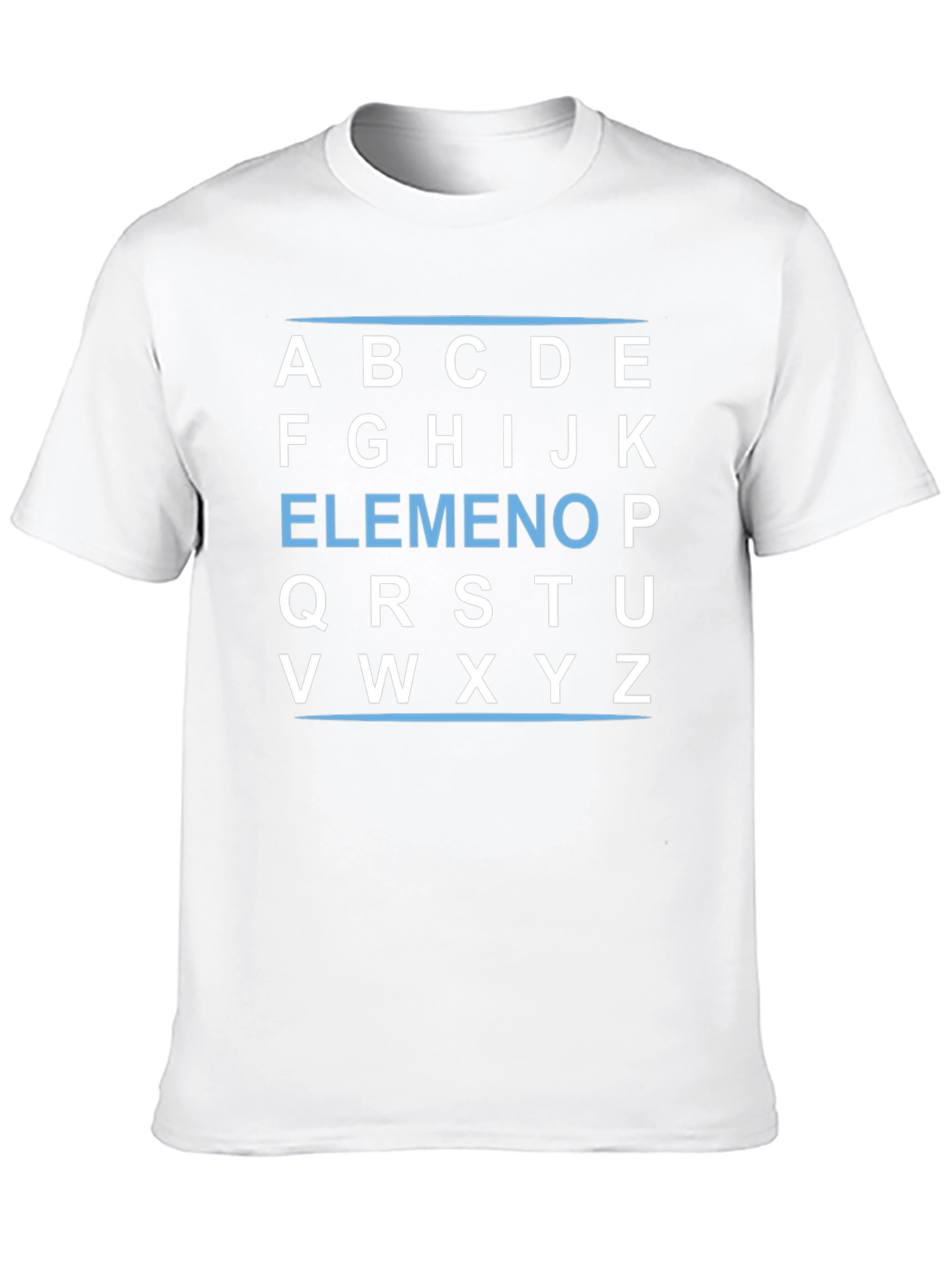 Alphabet Block T-Shirt - Black Cotton Tee