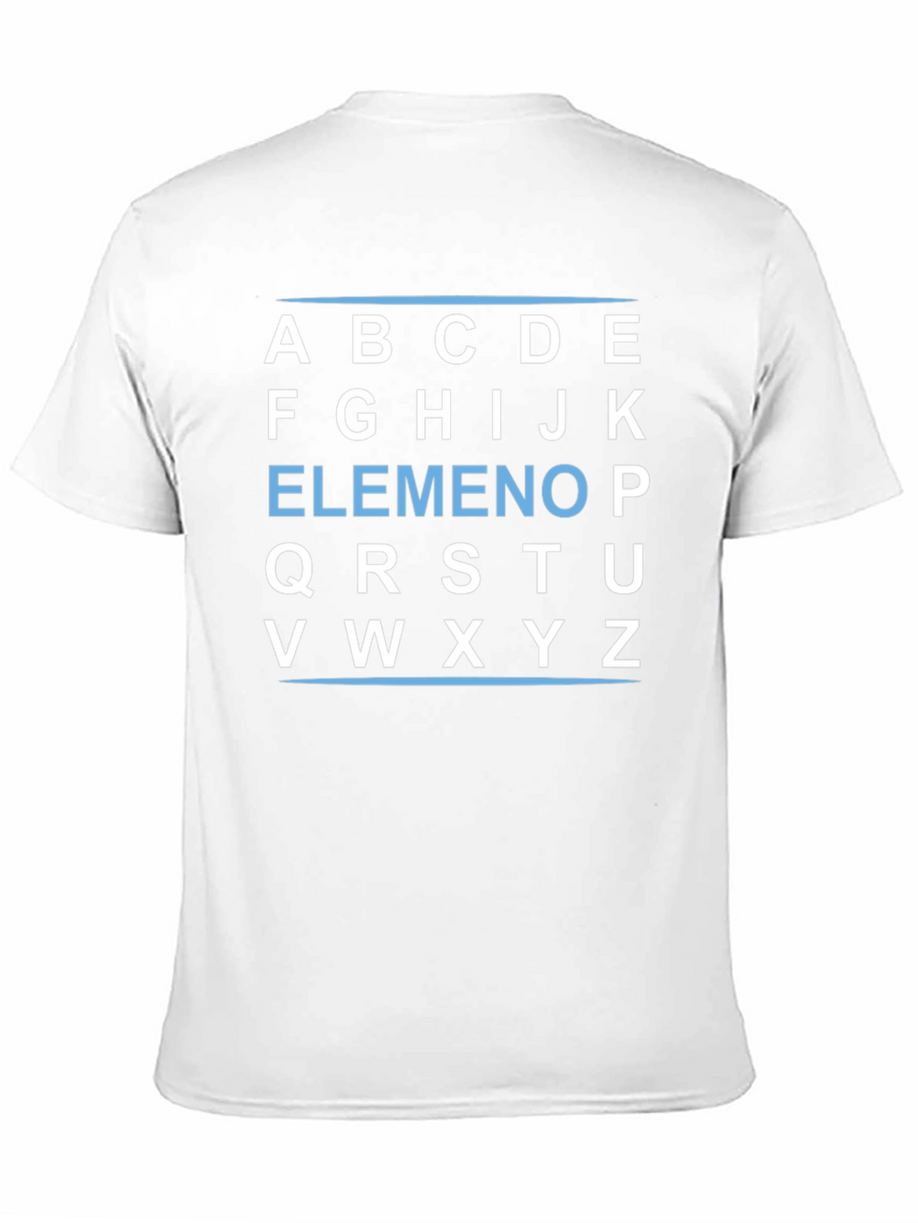 Alphabet Block T-Shirt - Black Cotton Tee