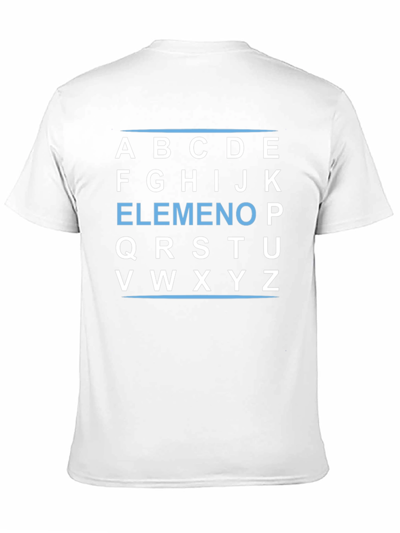 Alphabet Block T-Shirt - Black Cotton Tee