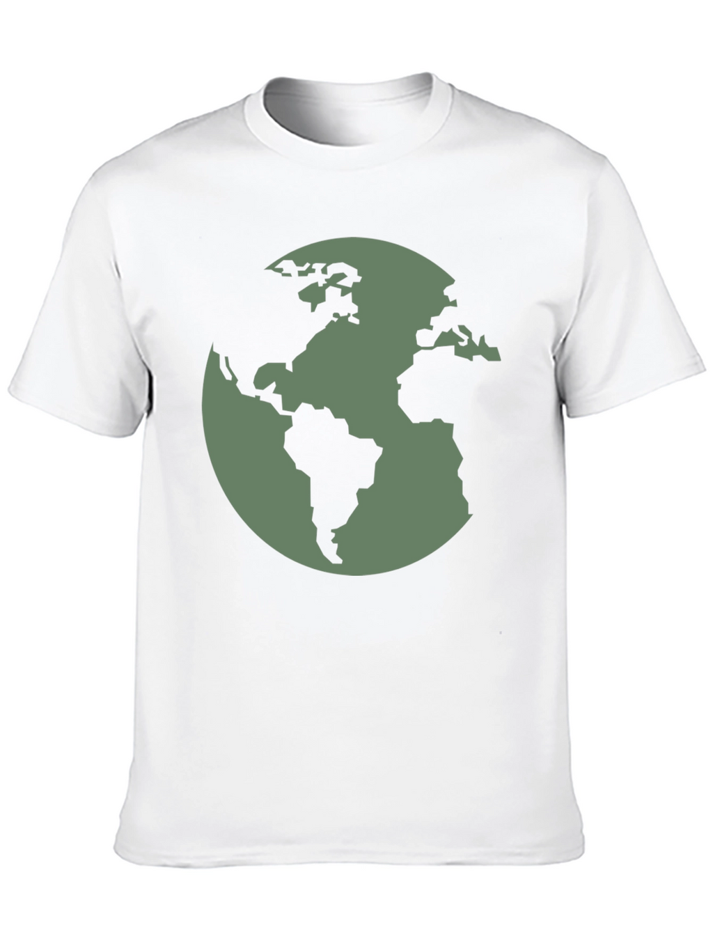 Earth Graphic Tee - Black Cotton T-Shirt