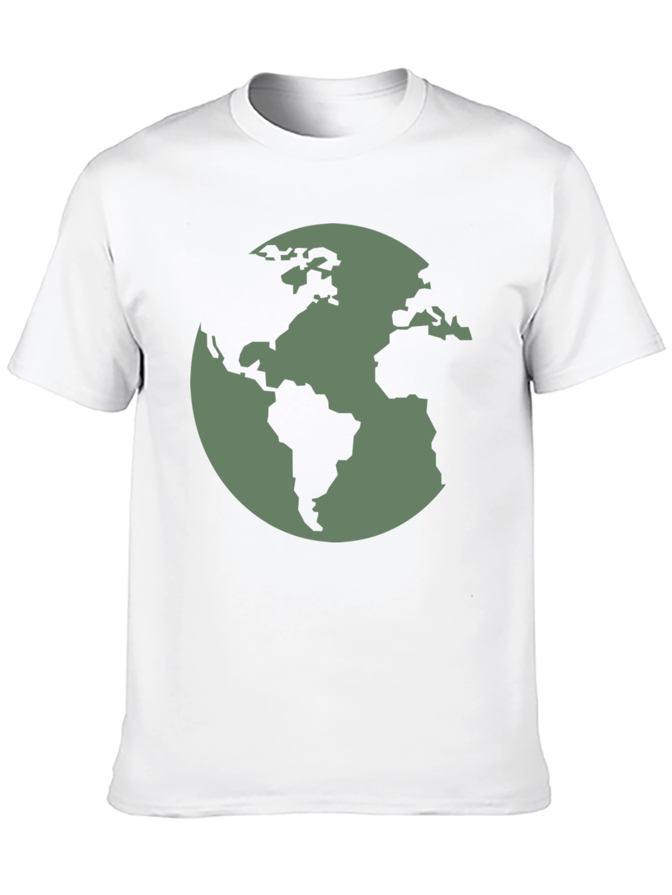 Earth Graphic Tee - Black Cotton T-Shirt