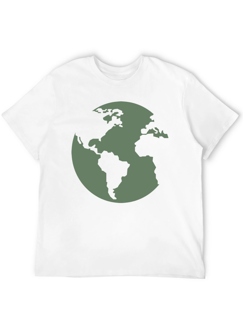 Earth Graphic Tee - Black Cotton T-Shirt