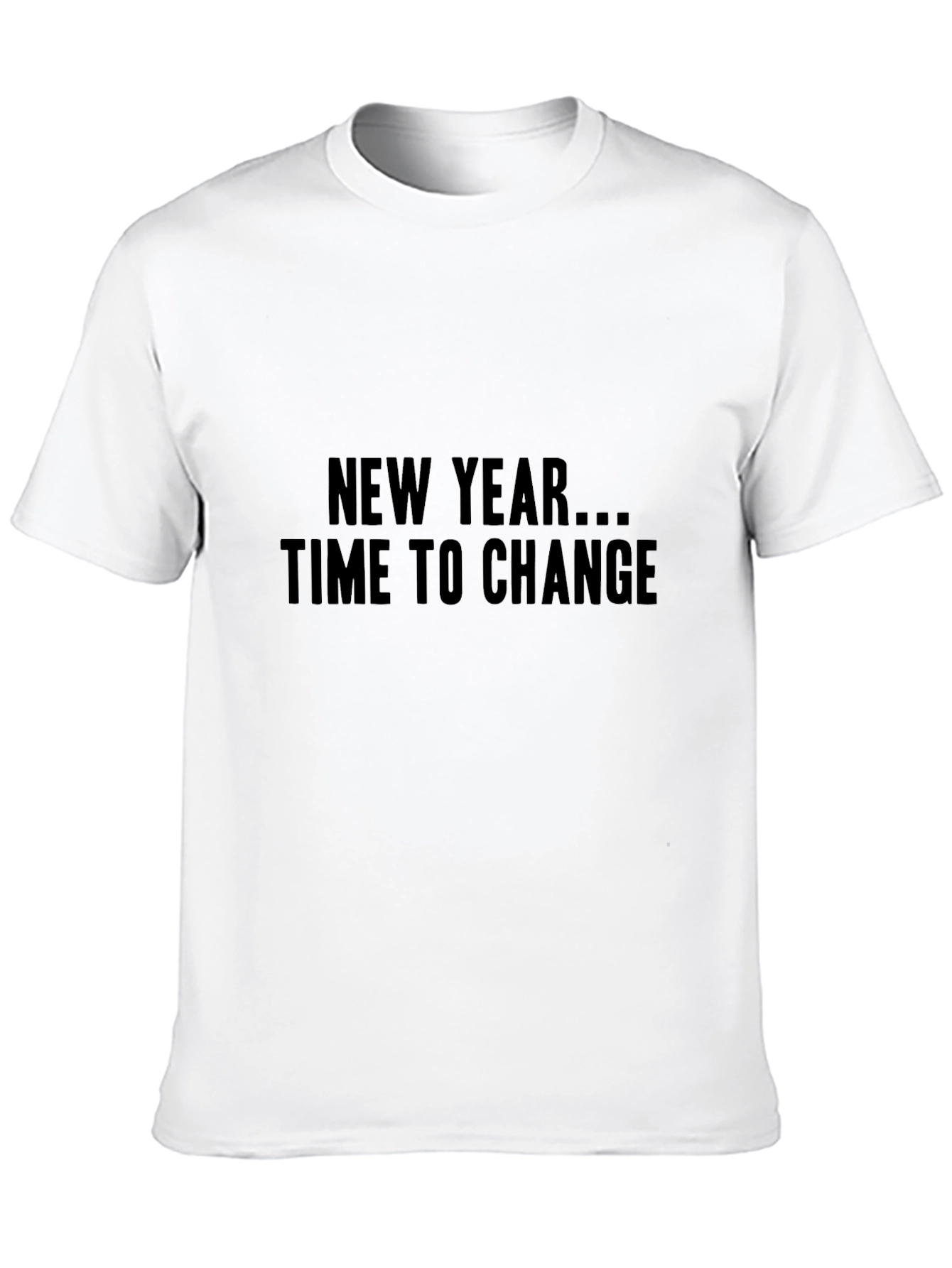 New Year Time to Change Black T-Shirt