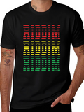 Riddim Rastafarian T-Shirt - Red Yellow Green